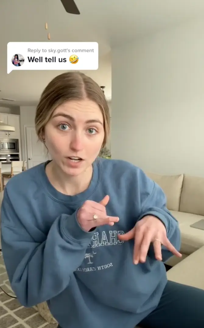 She explained the seller decided to use her address.