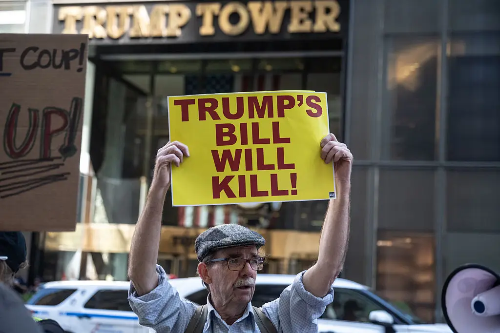 The opposition has highlighted the bill could adversely affect the health of millions of Americans (Stephanie Keith 100584/Getty Images)