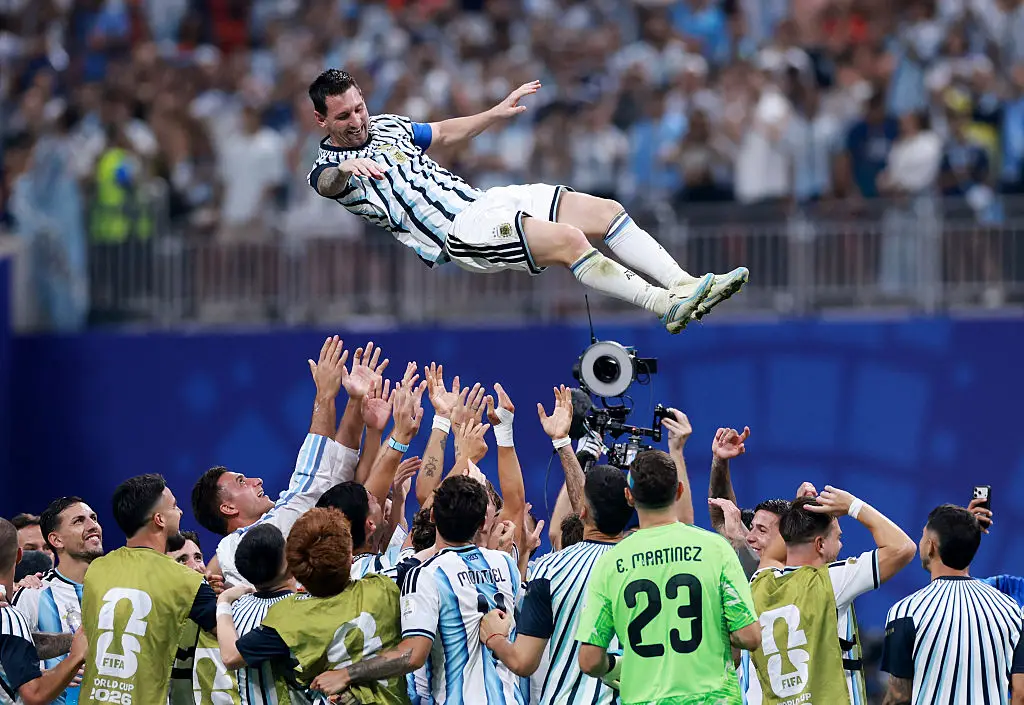 Conspiracies about the World Cup being fixed for Lionel Messi have been circulating for years( Photo by Elsa/Getty Images)