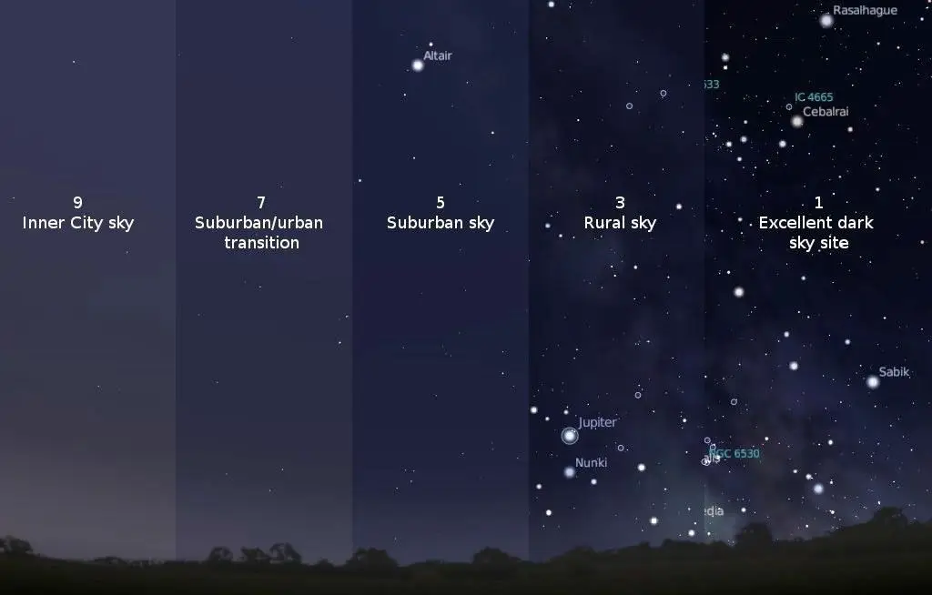 Light pollution can block our view of the meteors (International Dark Sky Association/NASA)
