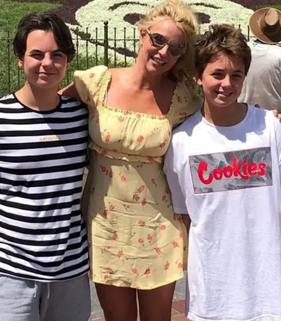 The singer's relationship with her two sons has been complicated over the years (Instagram/@britneyspears)