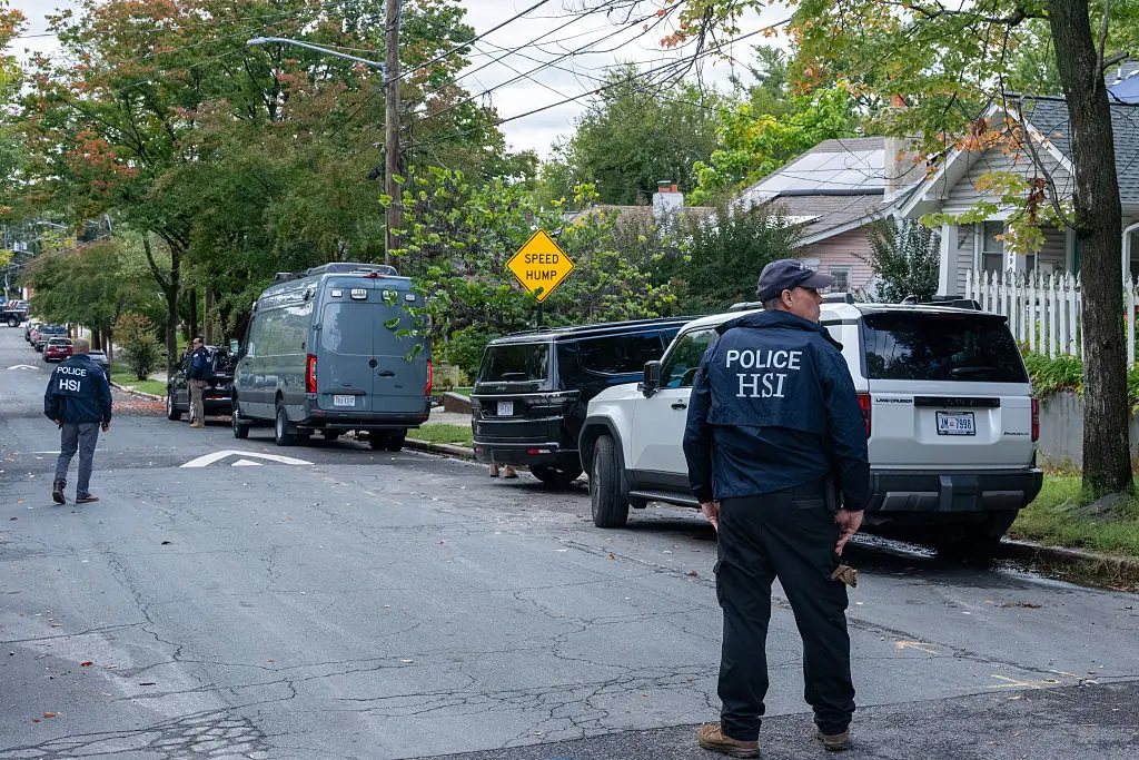 Omar's home was raided by federal agents earlier this month (Andrew Leyden/Getty Images)
