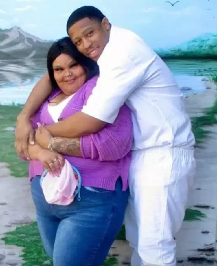 Bleu found true love through a US pen pal service. credit:splashtownbleu/Instagram