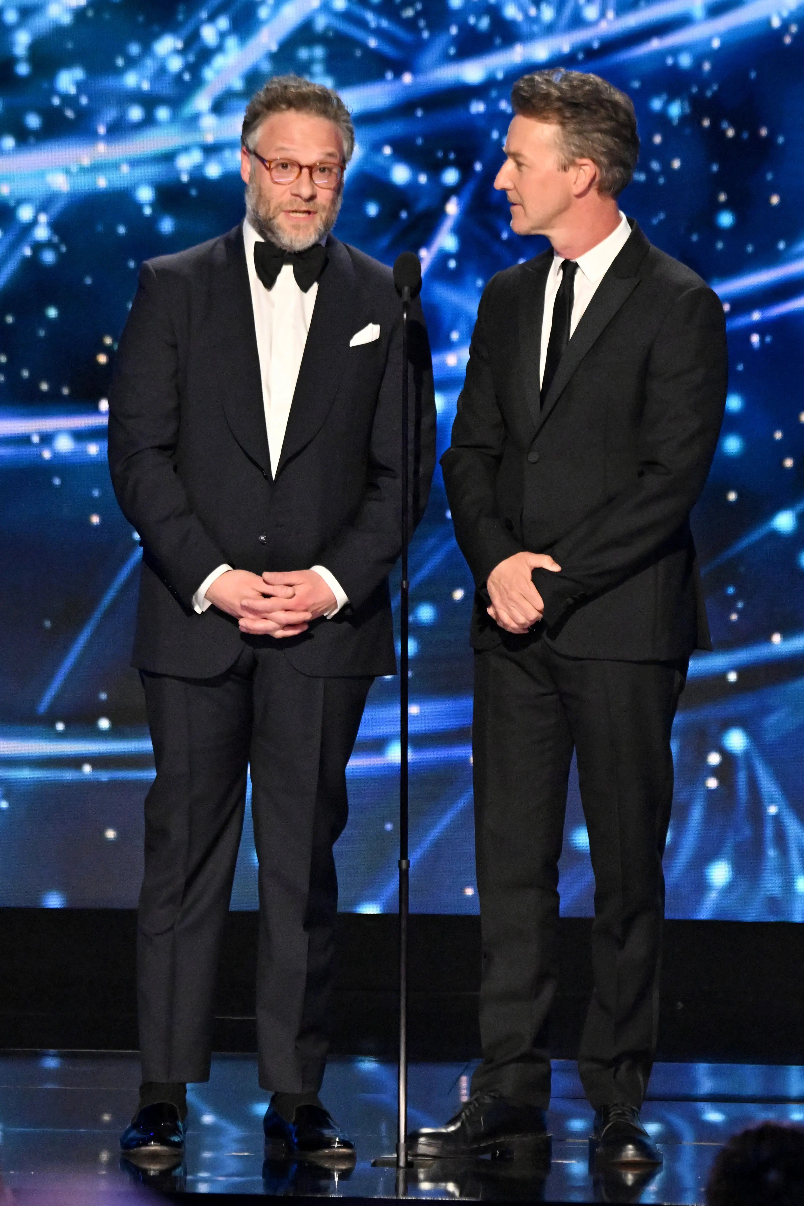 Seth Rogen's joke reportedly made Edward Norton feel awkward while the pair were on stage (Lester Cohen/Getty Images for Breakthrough Prize)