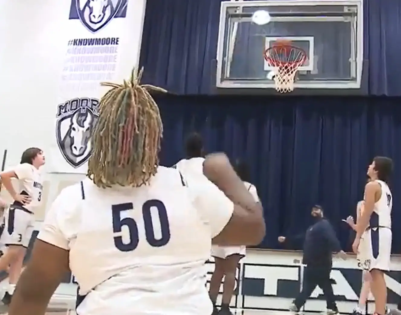 Nothing but net, as they possibly say in basketball.