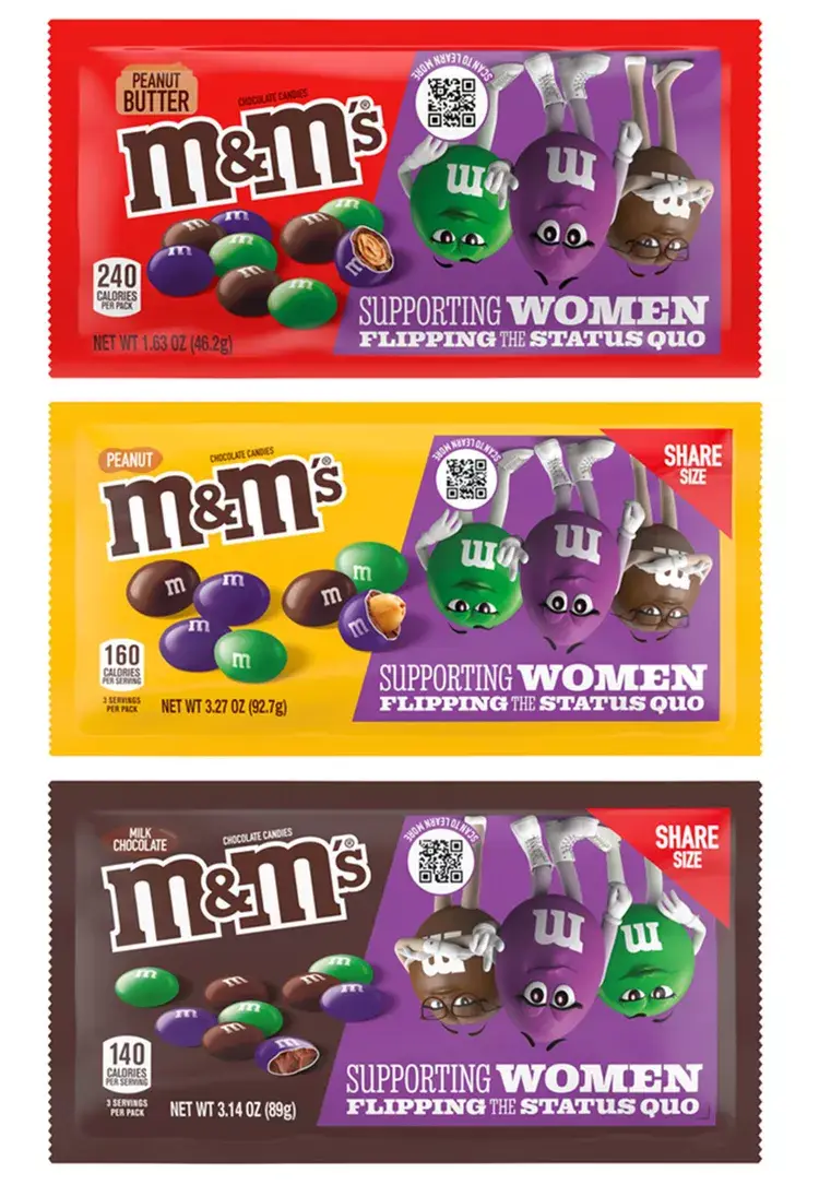What the limited-edition M&Ms look like.