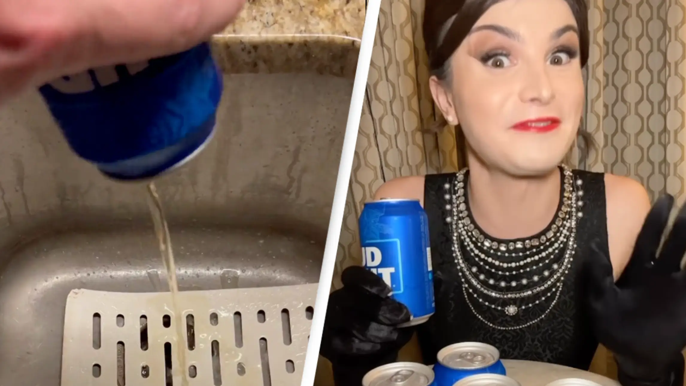 People are pouring Bud Light down the drain in protest after company launched new campaign
