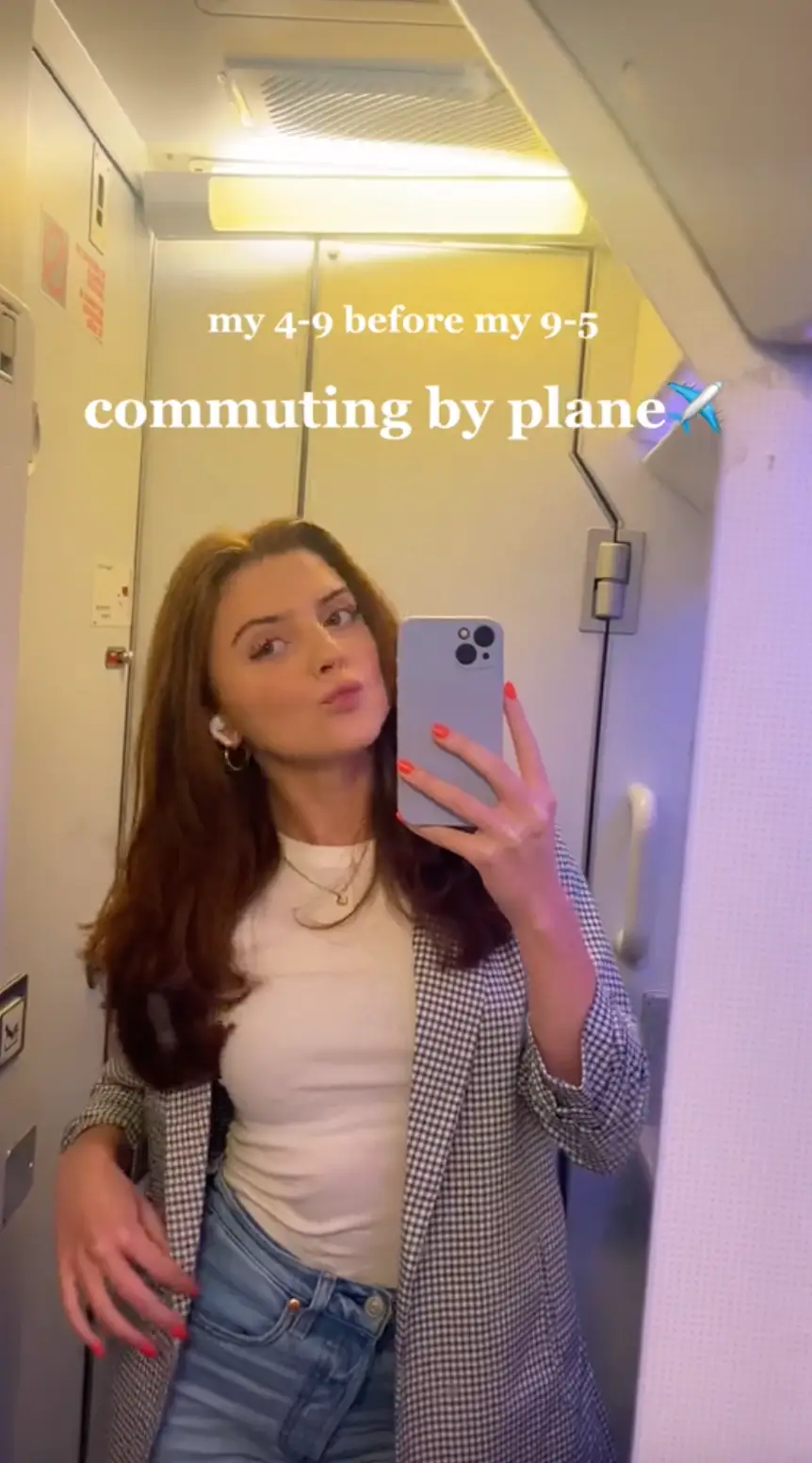 Sophia used to wake up at 3am to start her commute. (TikTok/@sophiacelentano48)