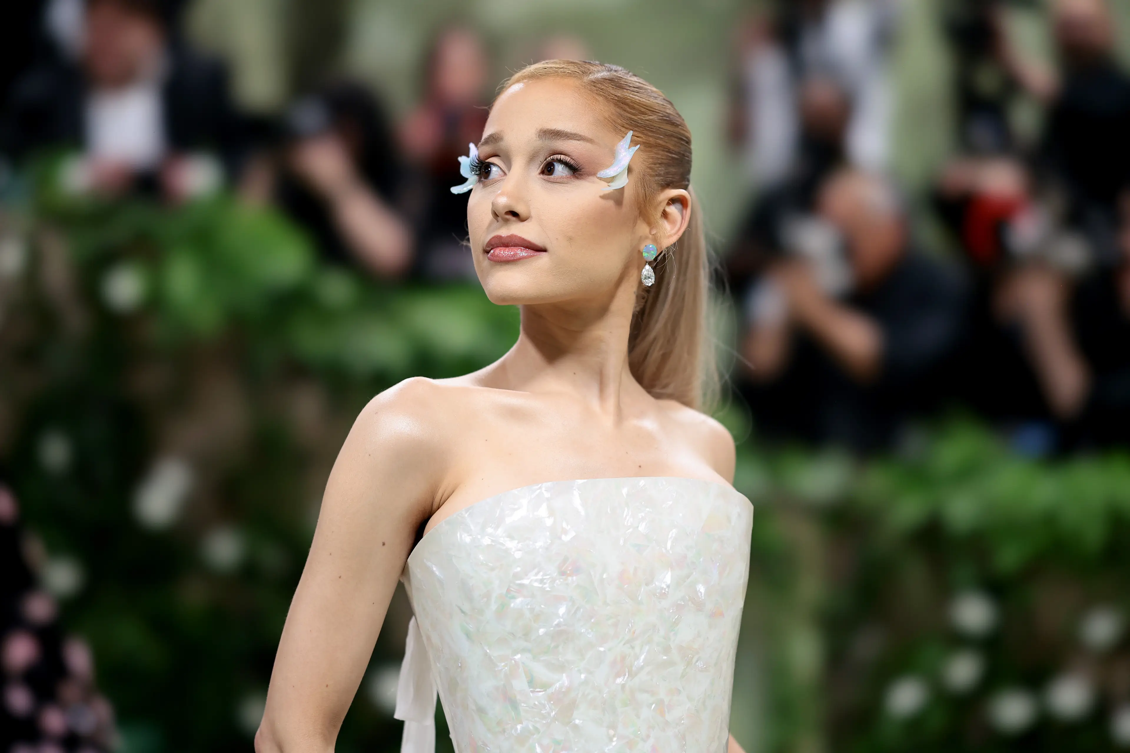 Ariana Grande indicated she'd been singing a lot recently. (Dimitrios Kambouris/Getty Images for The Met Museum/Vogue)