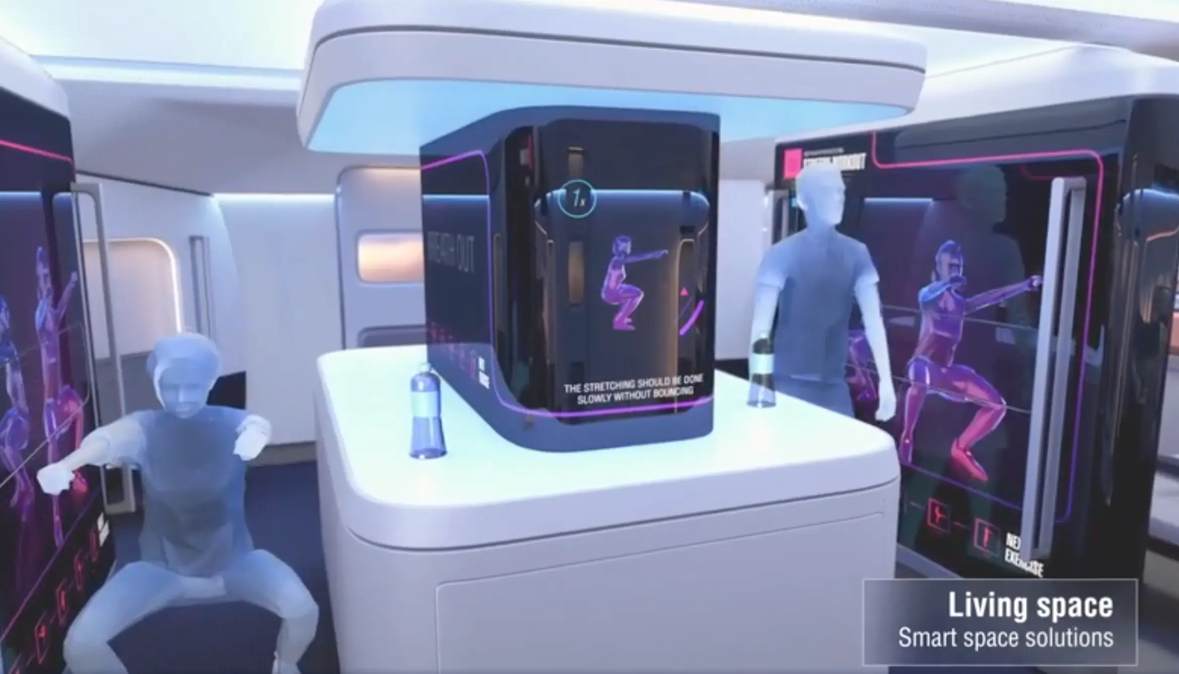 Fancy a workout mid-flight? Not a problem on the new A380 redesign (Airbus)