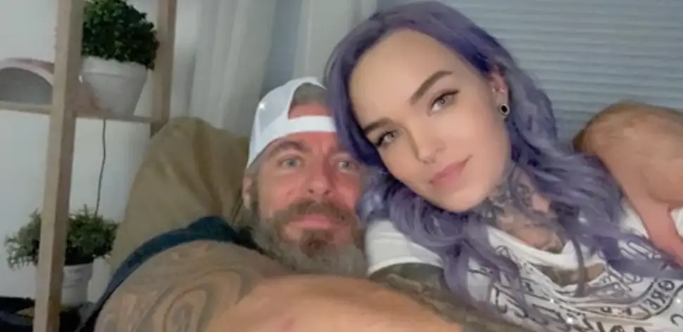 Christy told her fans that she and her husband were 'stepdad and stepdaughter' (Christywho_/TikTok)