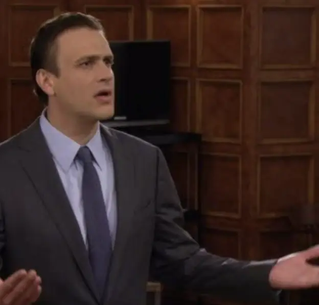 Segel playing his long-standing character, Marshall Eriksen. Credit CBS