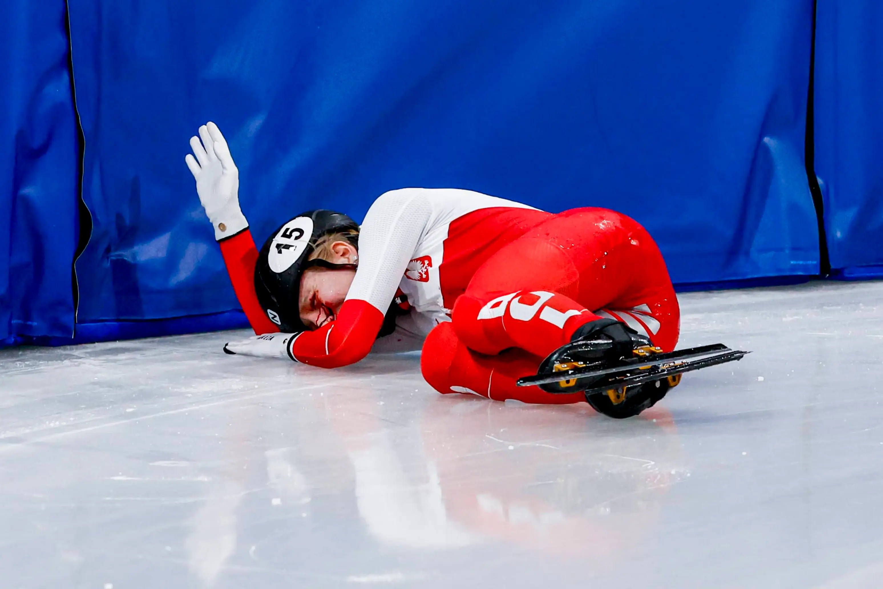 Kamilla's injury during the short-track event left viewers shocked (Henk Jan Dijks/Marcel ter Bals/DeFodi Images/DeFodi via Getty Images)