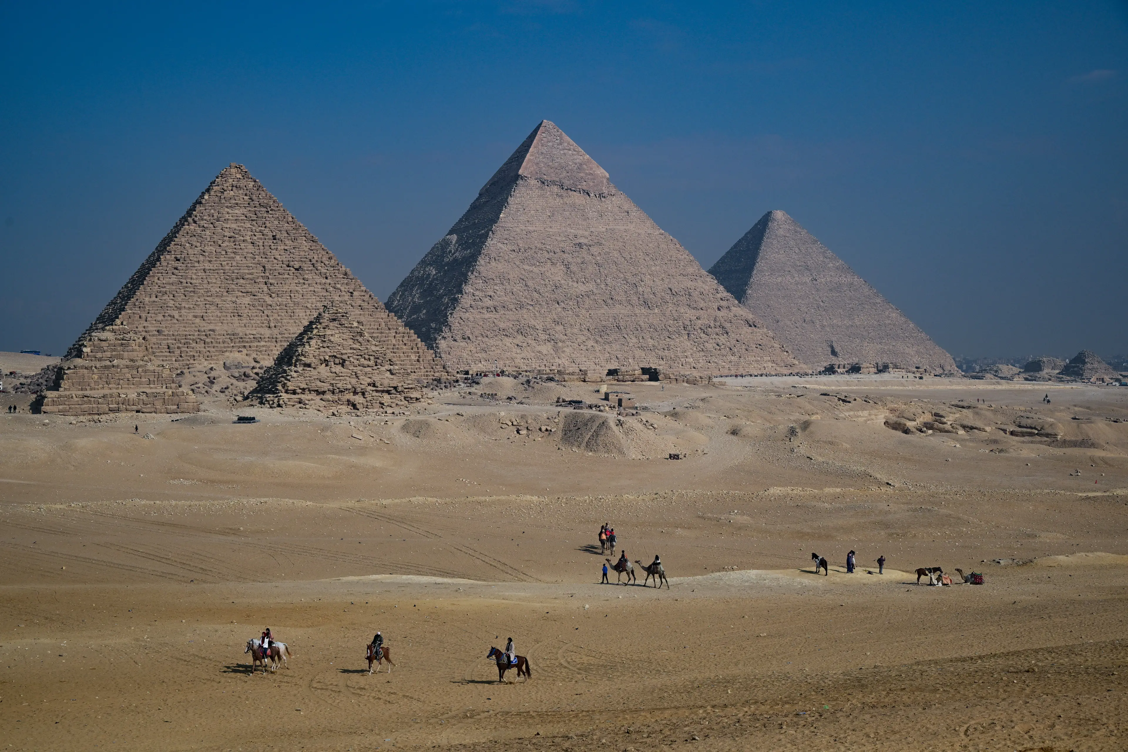 The Egyptian pyramids are one of the most fascinating wonders of the world (Stephane Cardinale Corbis/Corbis via Getty Images)