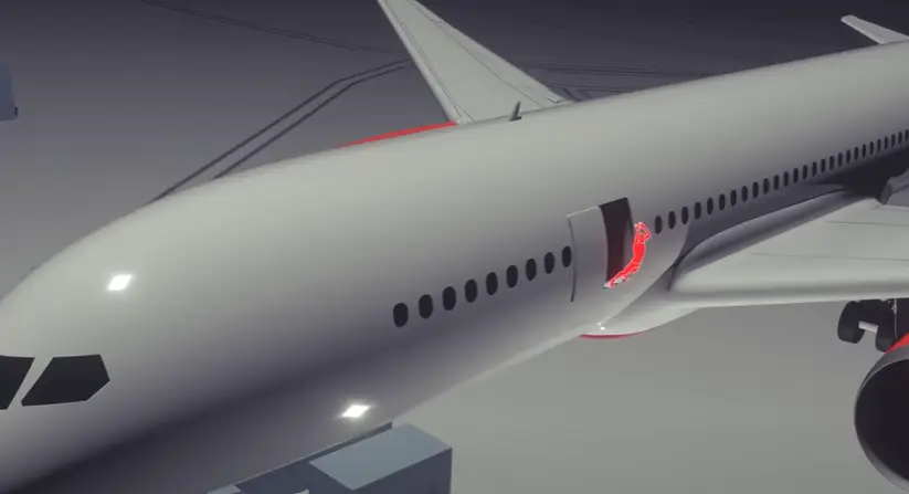 An AI simulation shows how the sole survivor of the Air India crash could have jumped from the plane (YouTube/AiTelly)