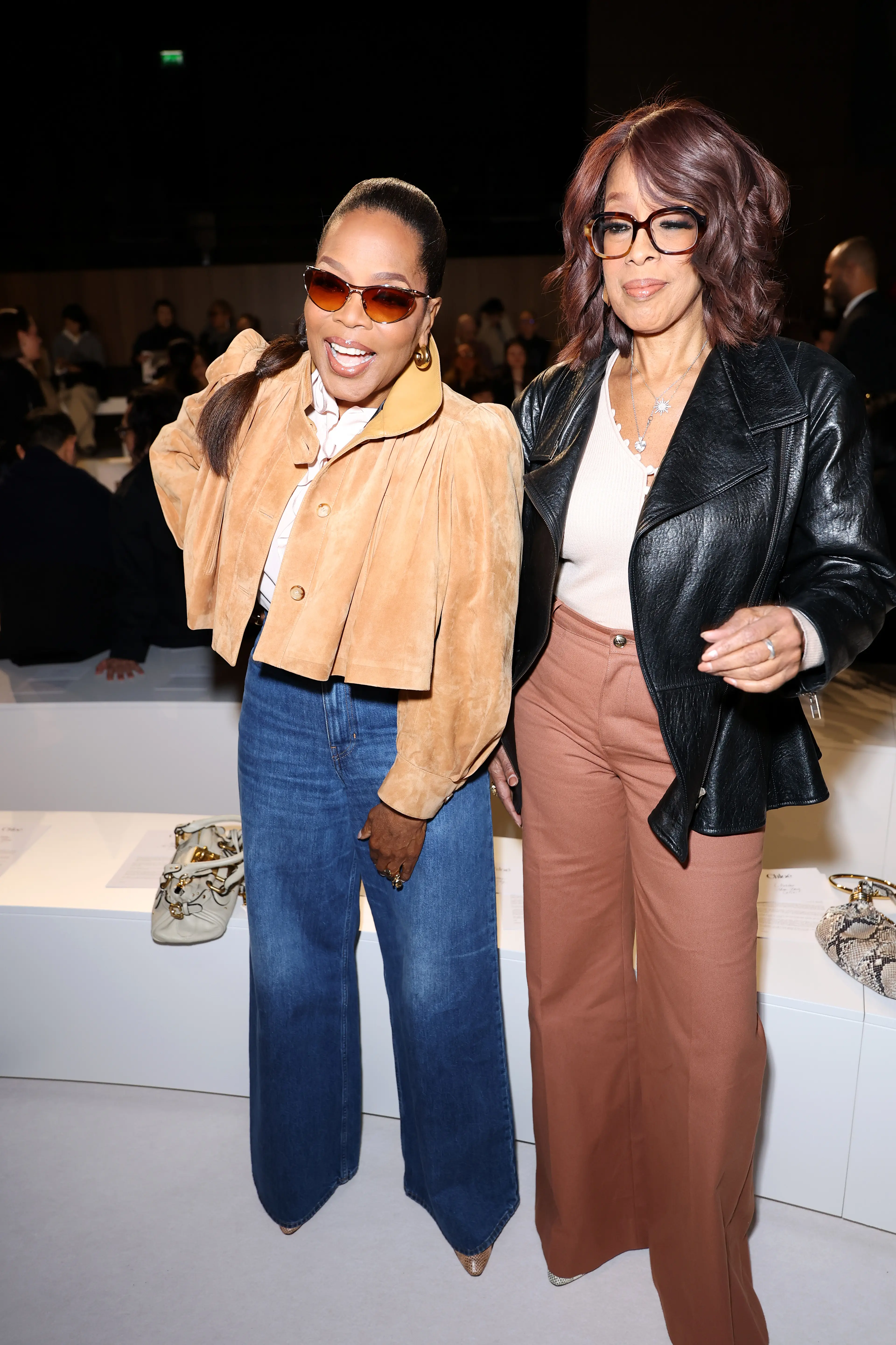 The two media powerhouses relied on each other for support (Aurore Marechal/Getty Images)