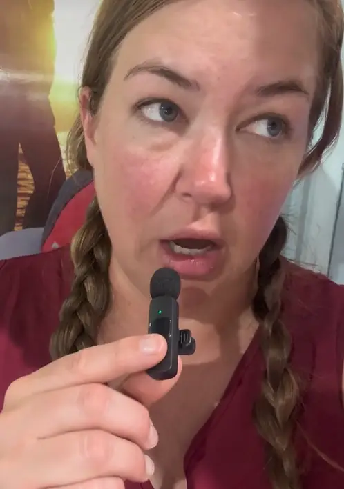 Sharing what she has taken with her, it's clear that she's well-prepared.