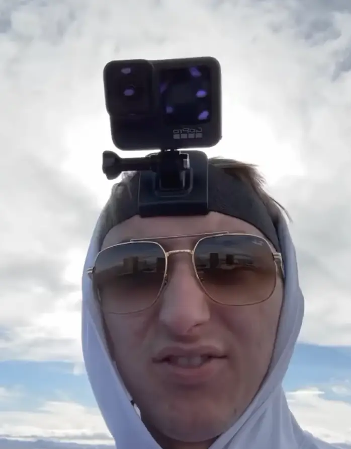 Maison Des Champs shared footage of his climb on Instagram.