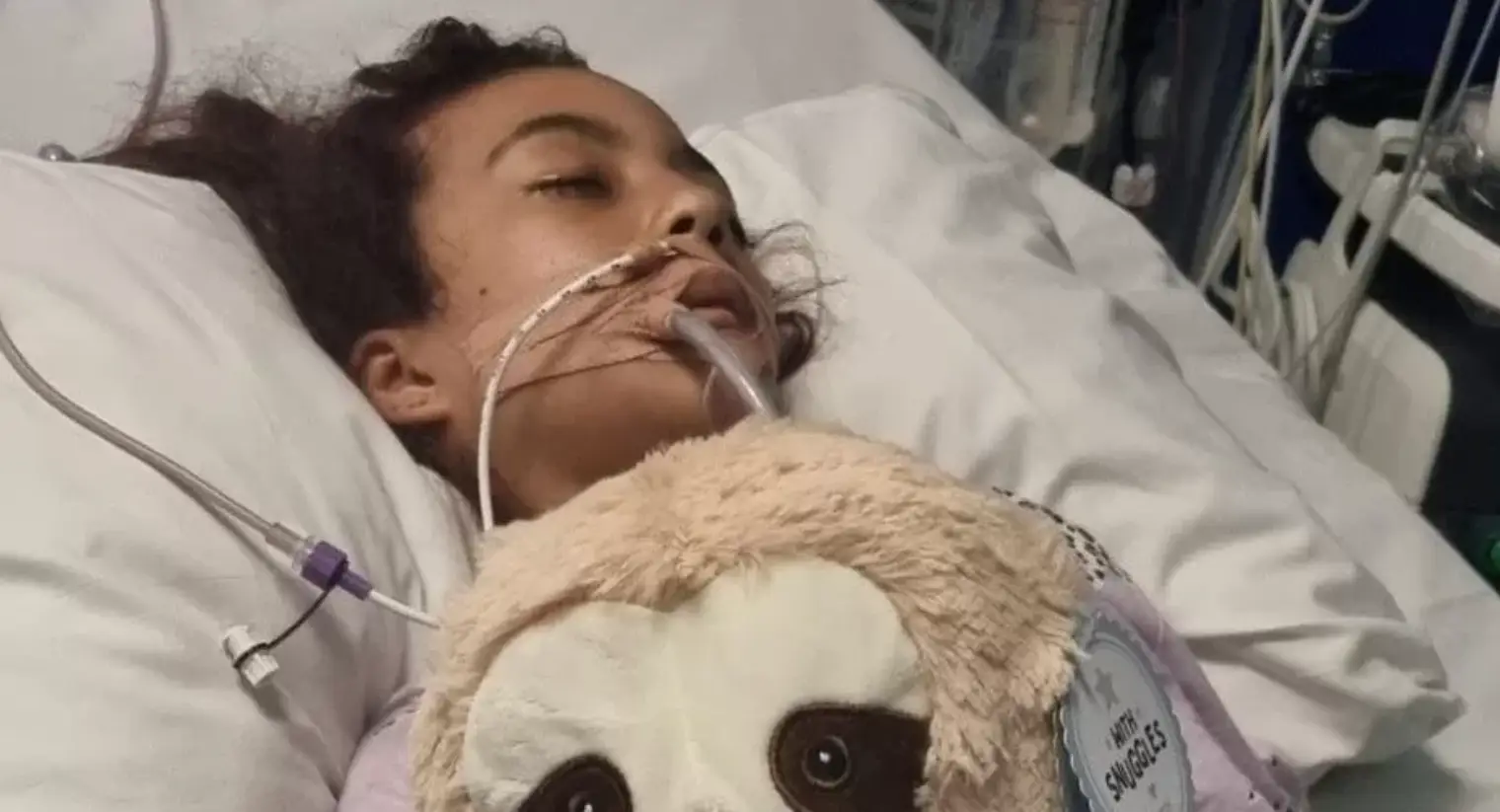 Sarah was put in an induced coma.