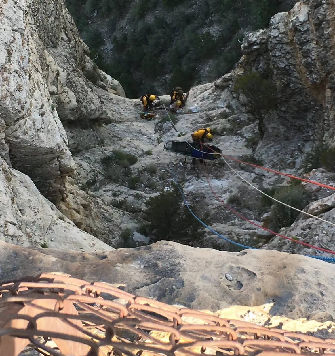 Emergency services were called in to rescue the man (Emergency Services & Law Enforcement - Grand Canyon NPS/Facebook)