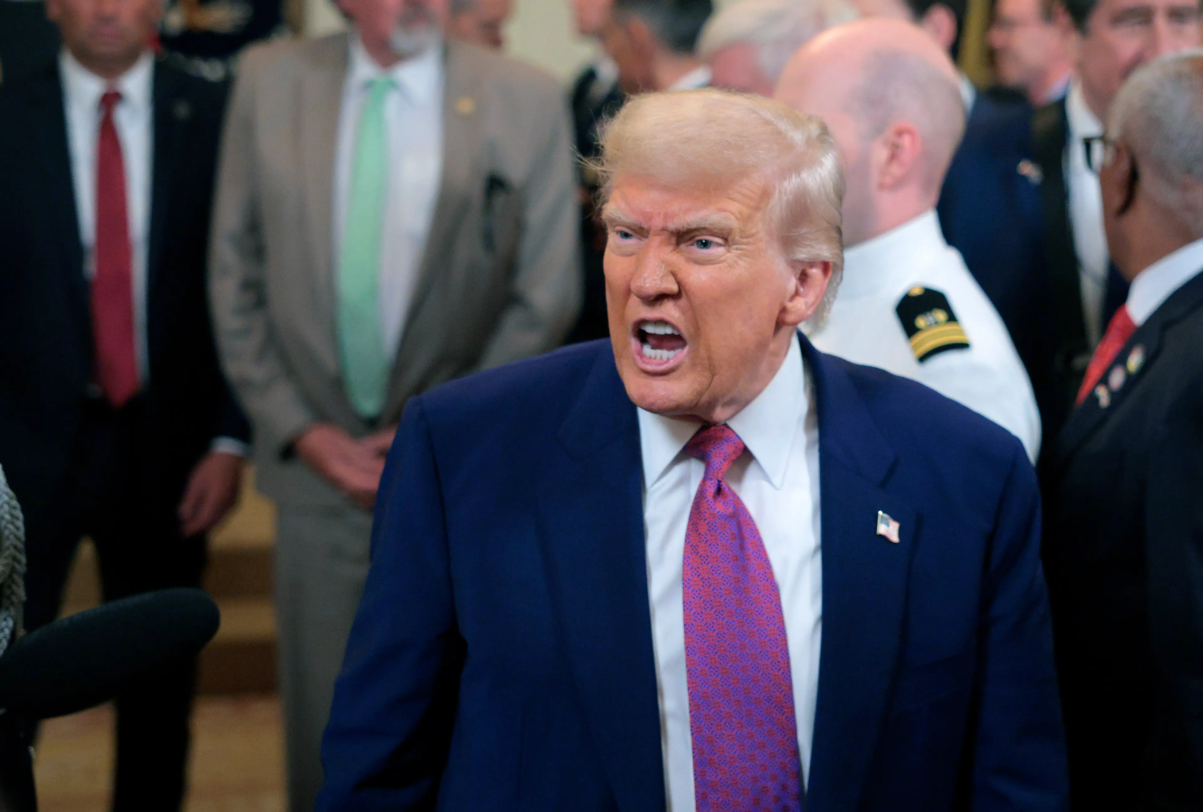 Trump issues firm warning as he throws shade at Barack Obama during rally speech