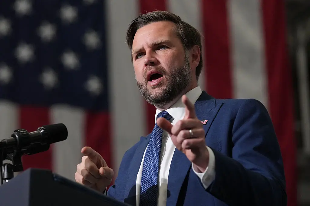JD Vance made numerous claims about the administration's handling of the files (Mark Schiefelbein / POOL / AFP via Getty Images)