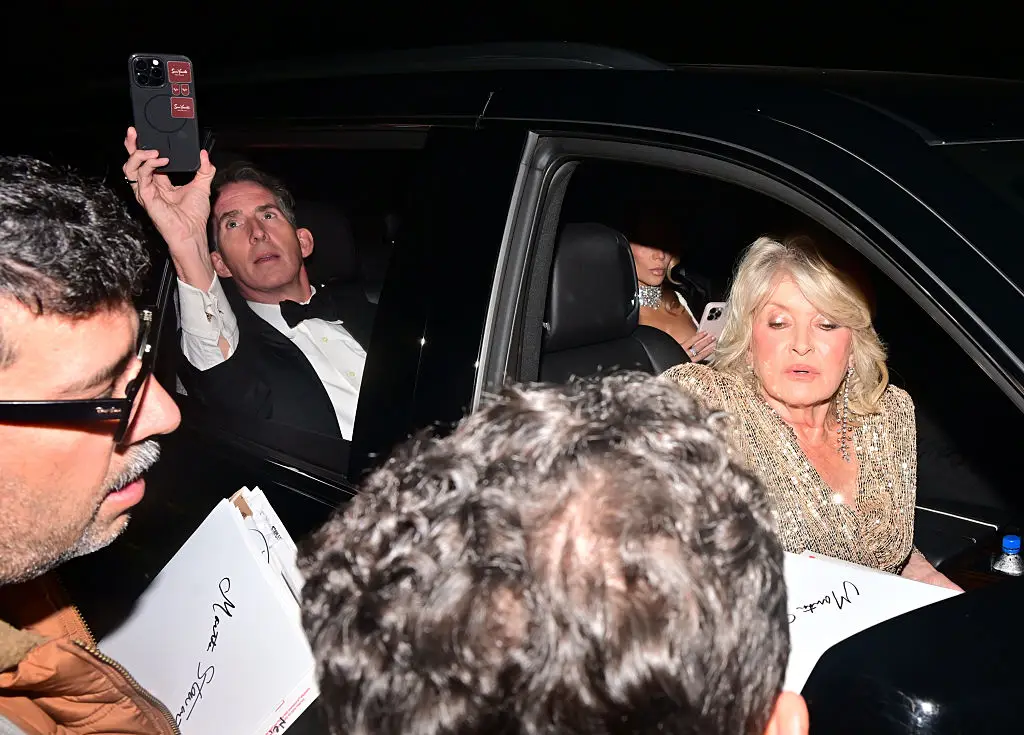 Celebrity chef Martha Stewart was greeted by fans (Photology/GC Images)