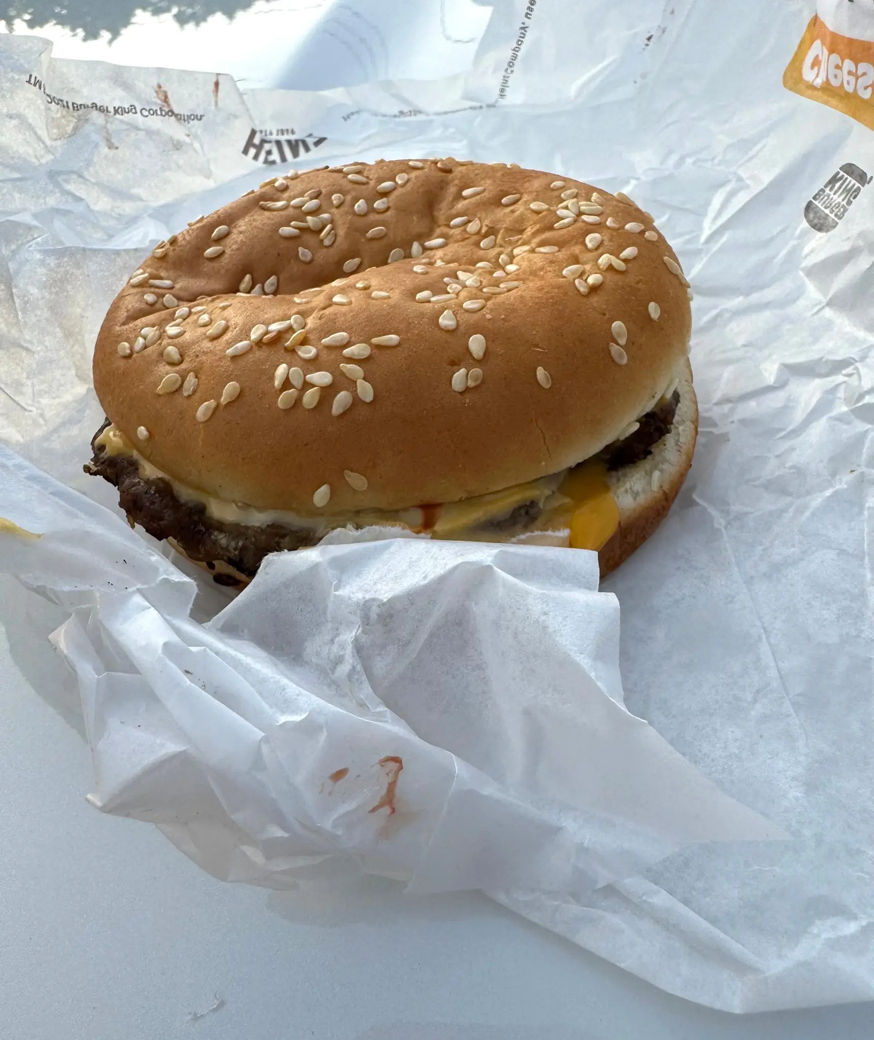 Tiffany also saw the blood on her food. (Tiffany Watson via New York Post)