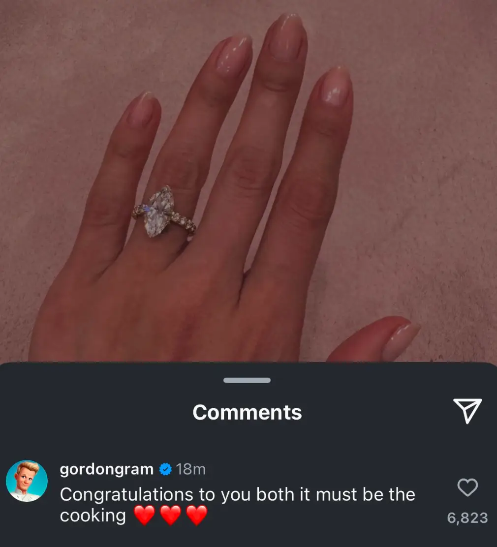 Twitter users described Ramsay's response as 'shady' (Instagram/@selenagomez)