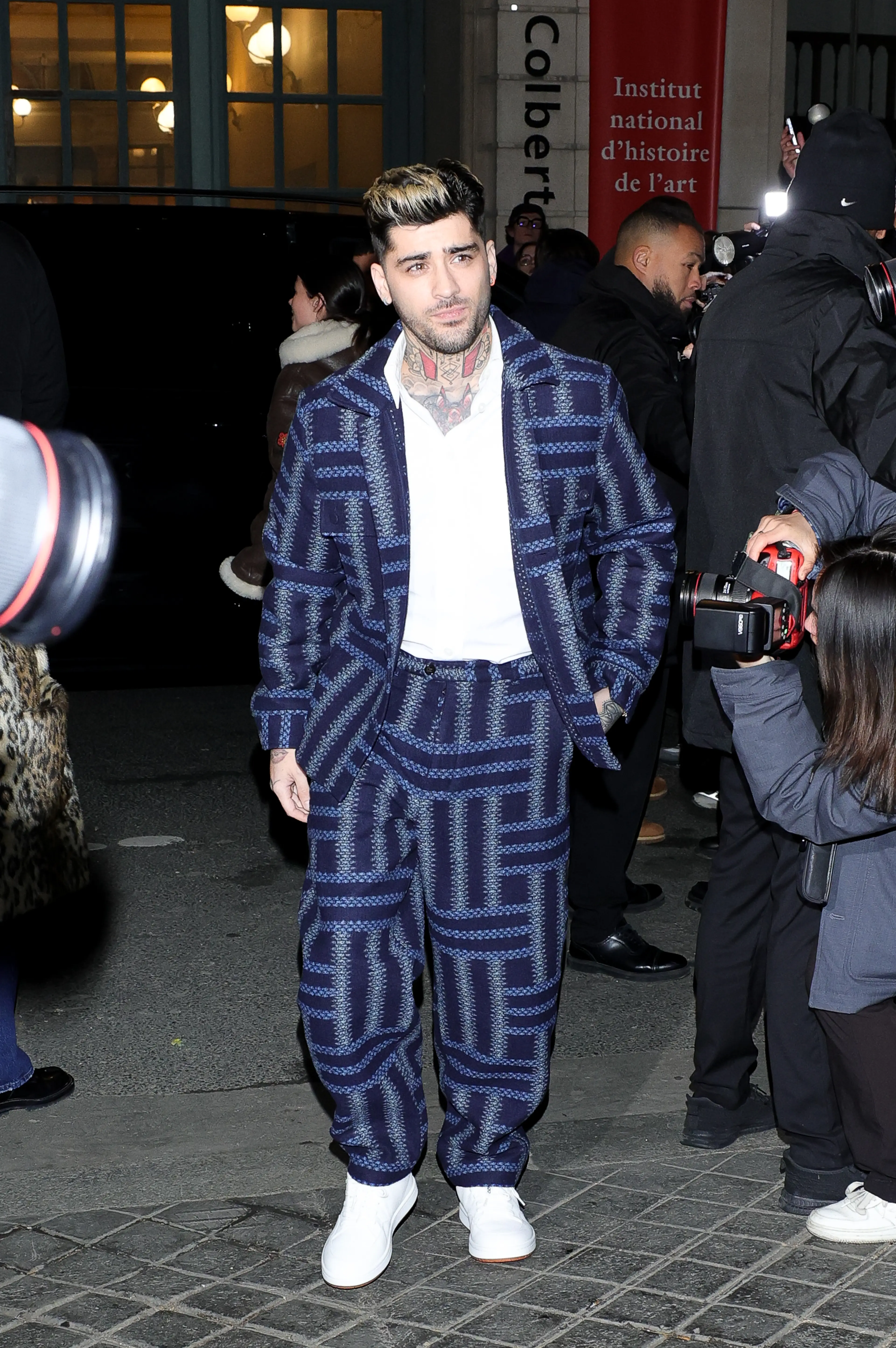 Zayn Malik made a rare appearance at Paris Fashion week.