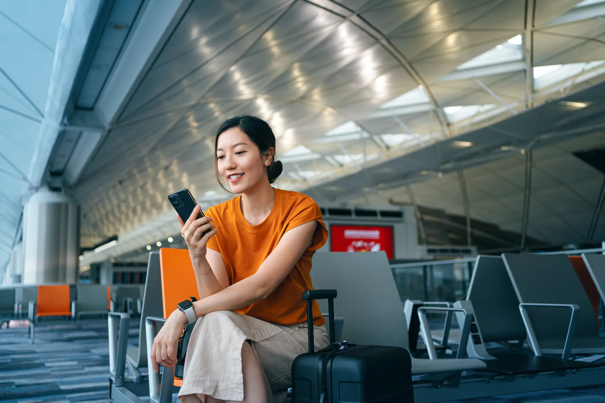 It's advised that you don't use public Wi-Fi in places like airports. (Getty Stock)