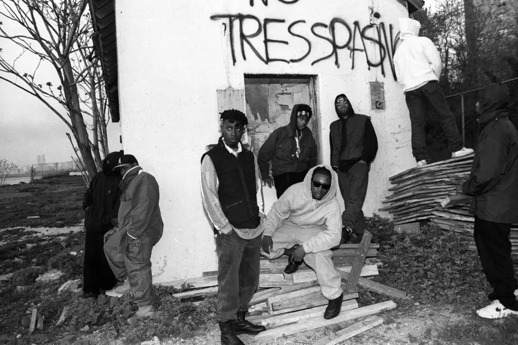 (Left to right) Raekwon, GZA, Ol' Dirty B******, RZA and Method Man in 1993 (Al Pereira/Michael Ochs Archives/Getty Images)