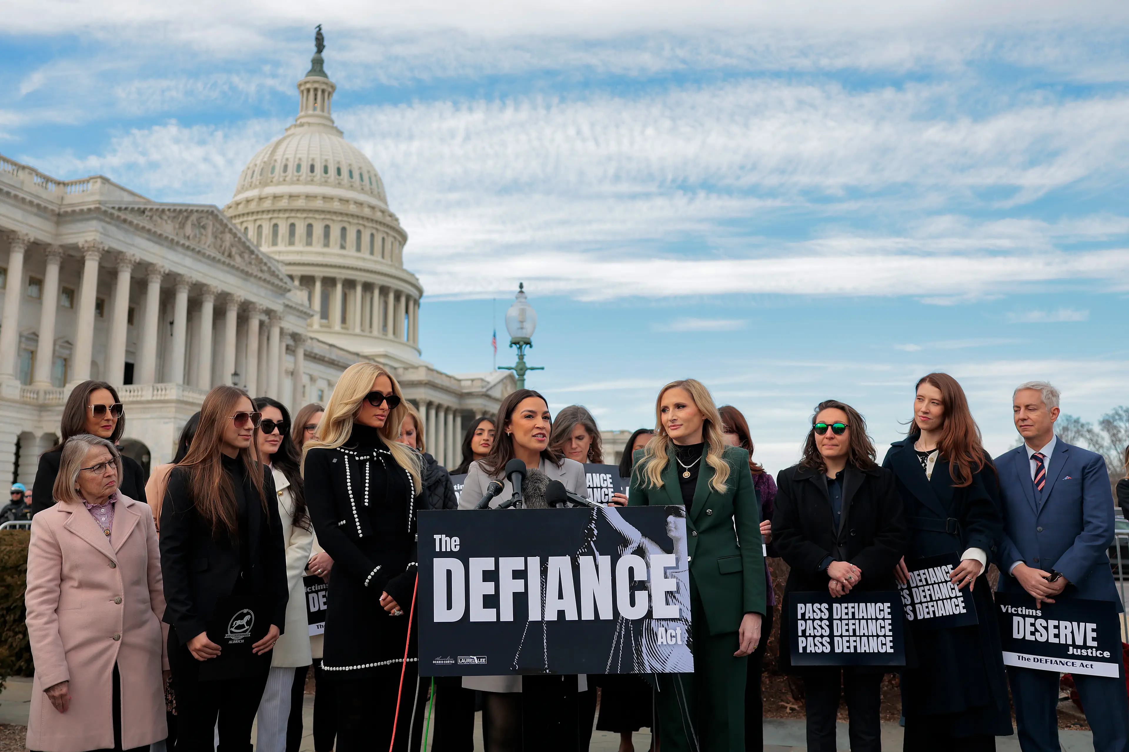 Hilton shared personal experiences of being exploited online (Heather Diehl/Getty Images)