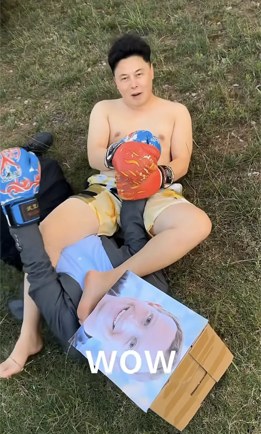 Attacking the box, Ma obviously won.