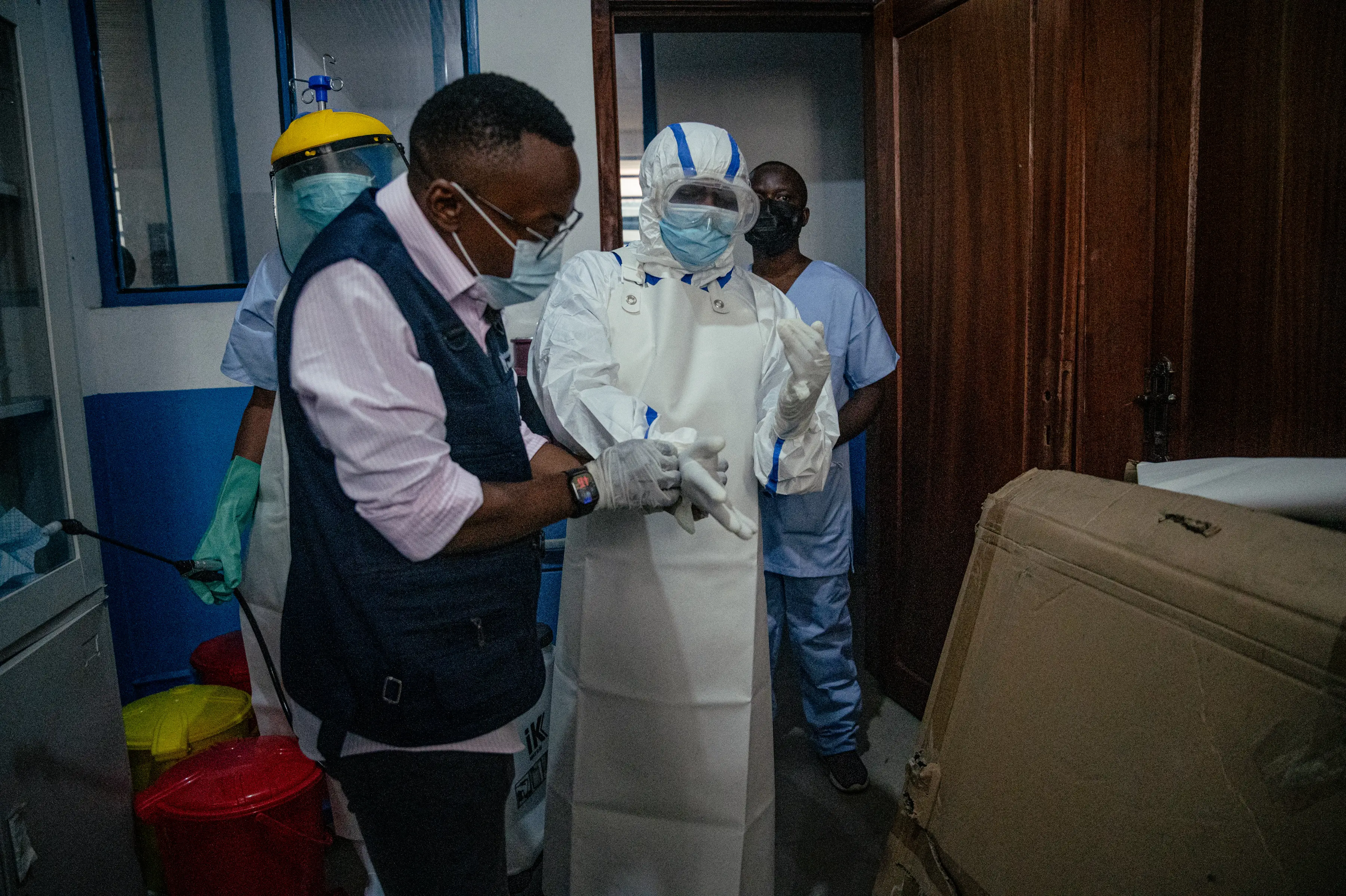 Travellers from any of the three countries will face either a temporary ban from entry to the US or enhanced screening (Jospin Mwisha / AFP via Getty Images)