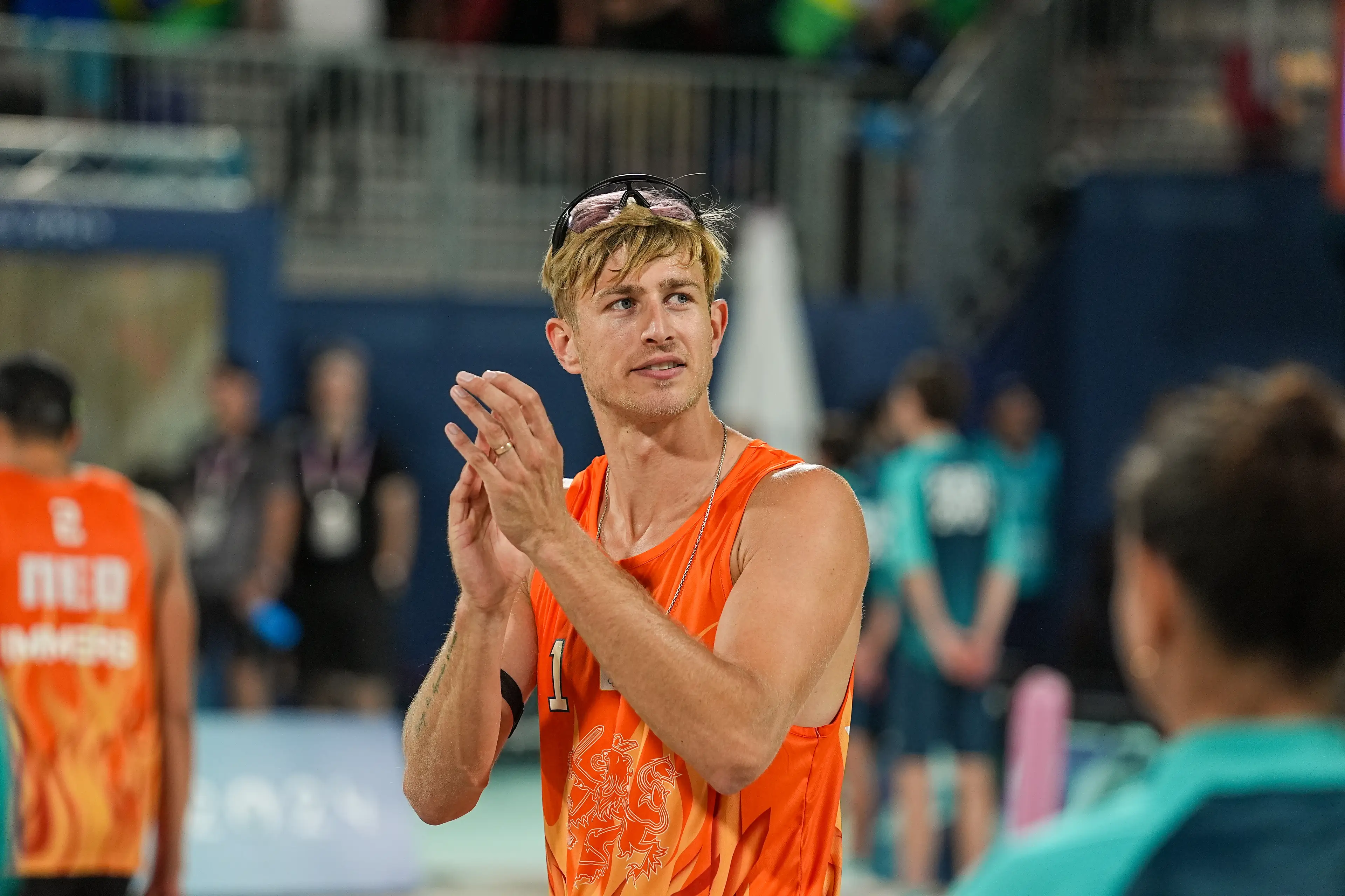 Van de Velde was repeatedly booed by the crowds when he served during the Olympics. (Andre Weening/BSR Agency/Getty Images)