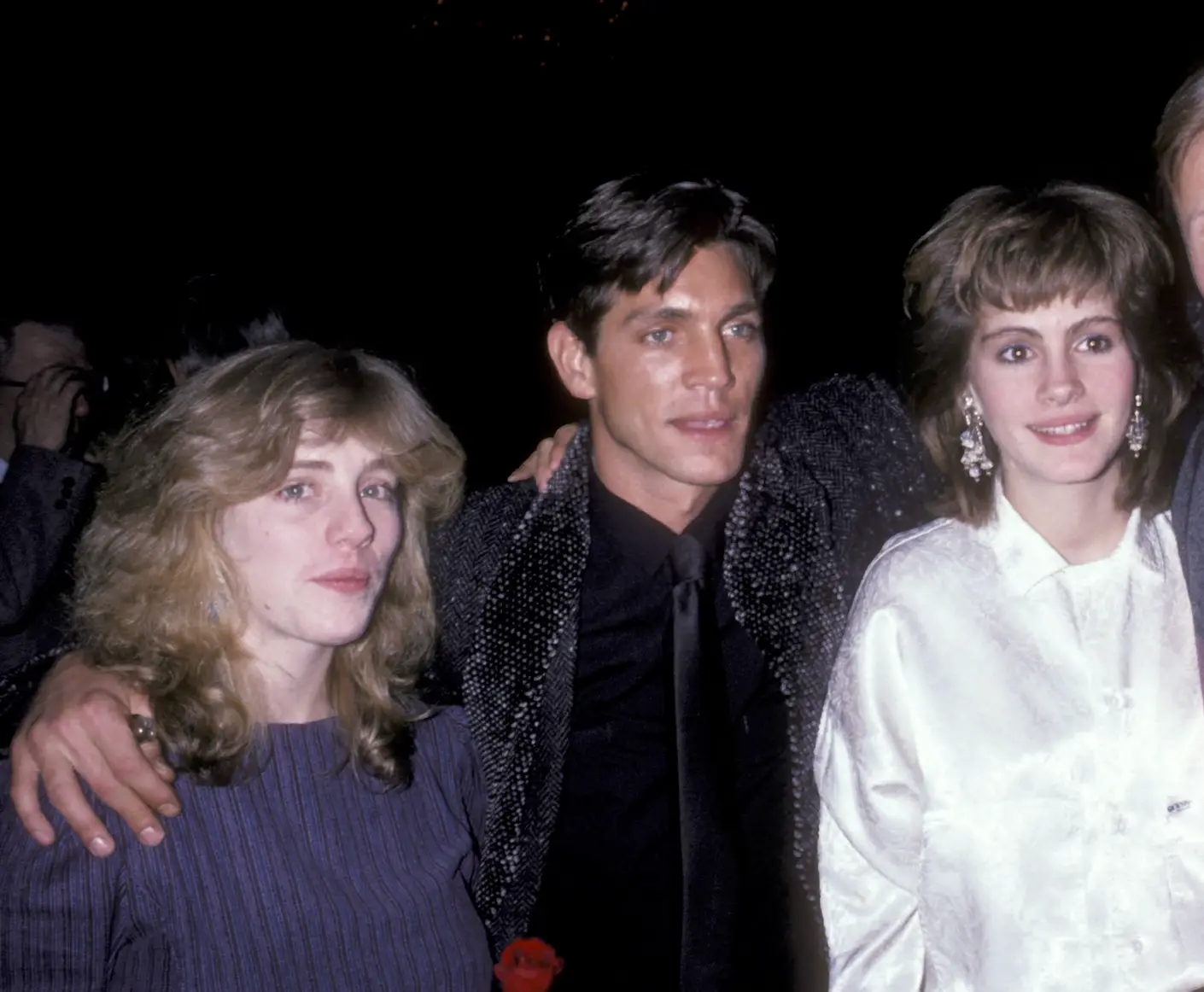 Lisa, Eric and Julia Roberts pictured together in 1985 (Ron Galella, Ltd./Ron Galella Collection via Getty Images)
