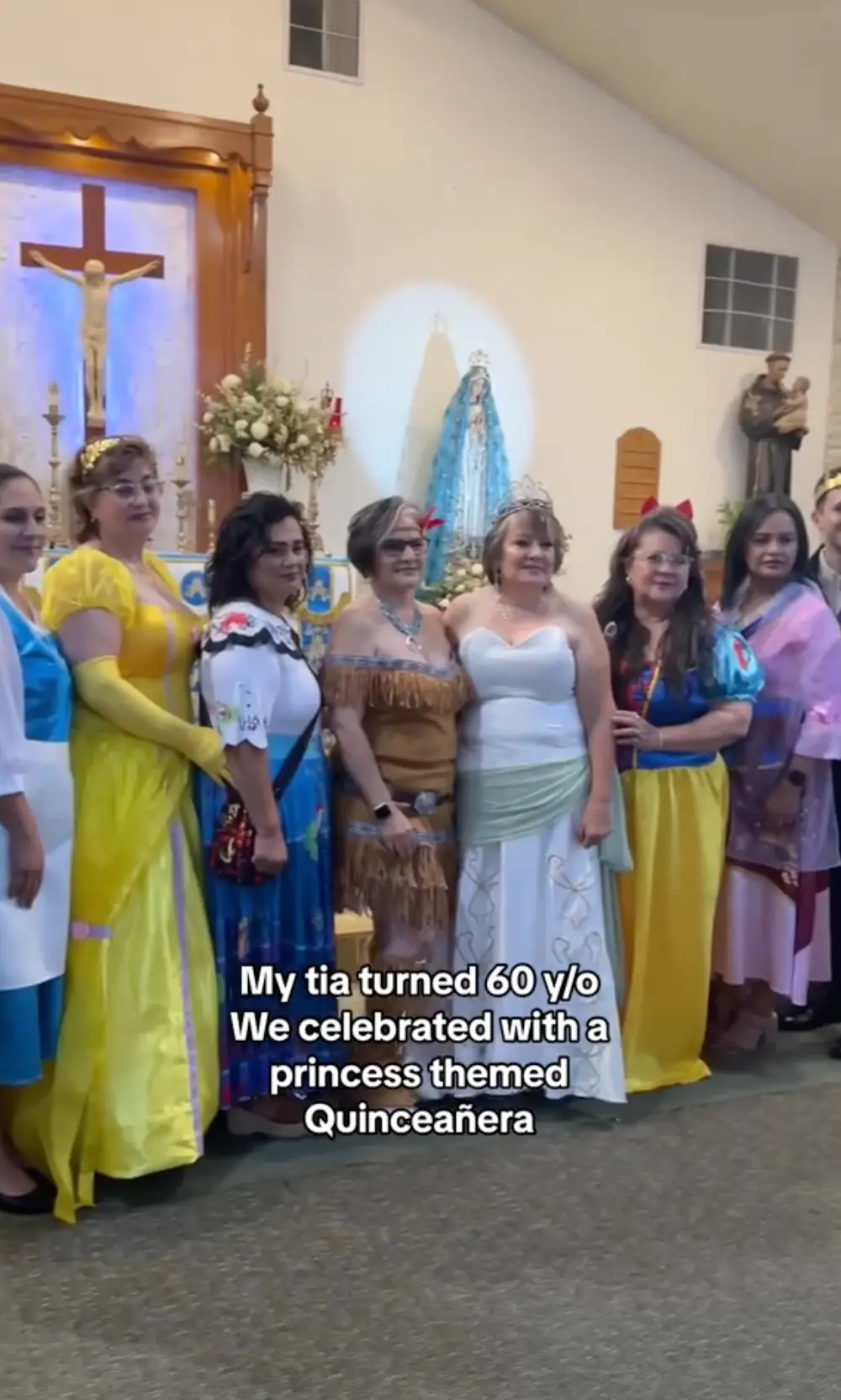 She celebrated in style with a princess-themed party.