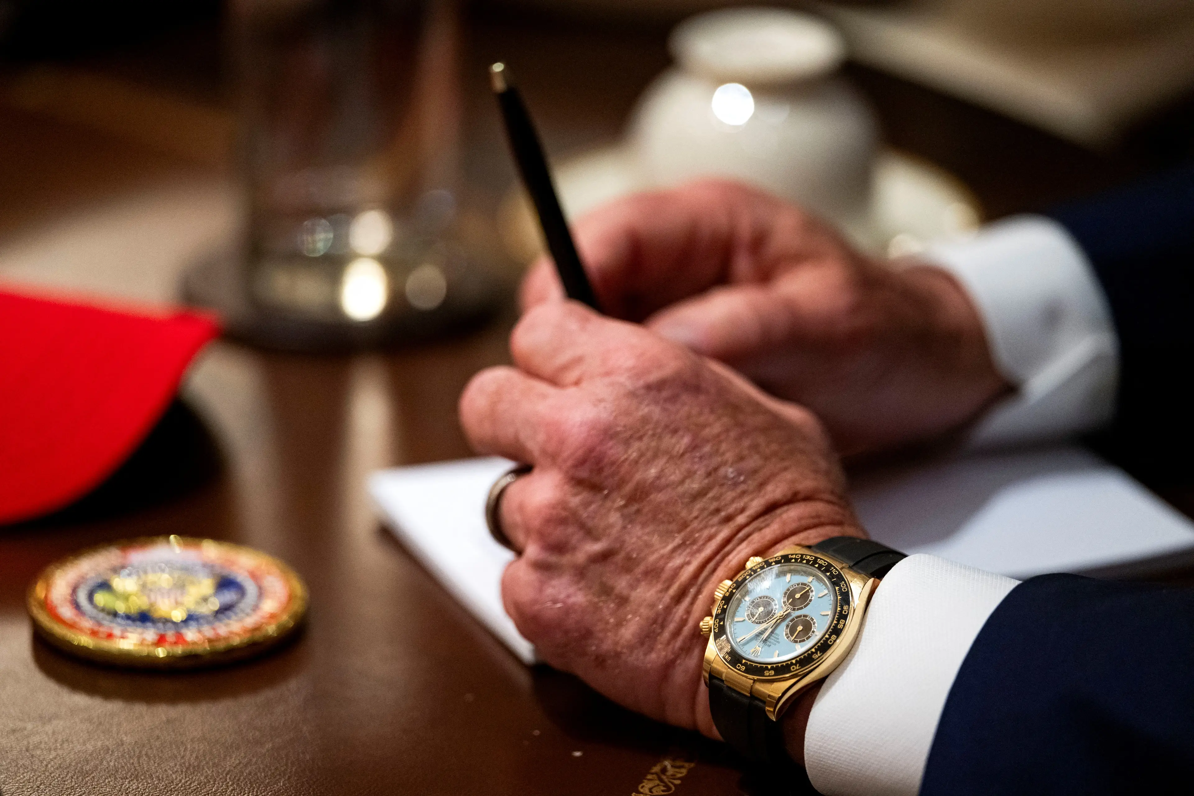 Staff are expected to purchase their own White House Rolex (Kent Nishimura / AFP via Getty Images)
