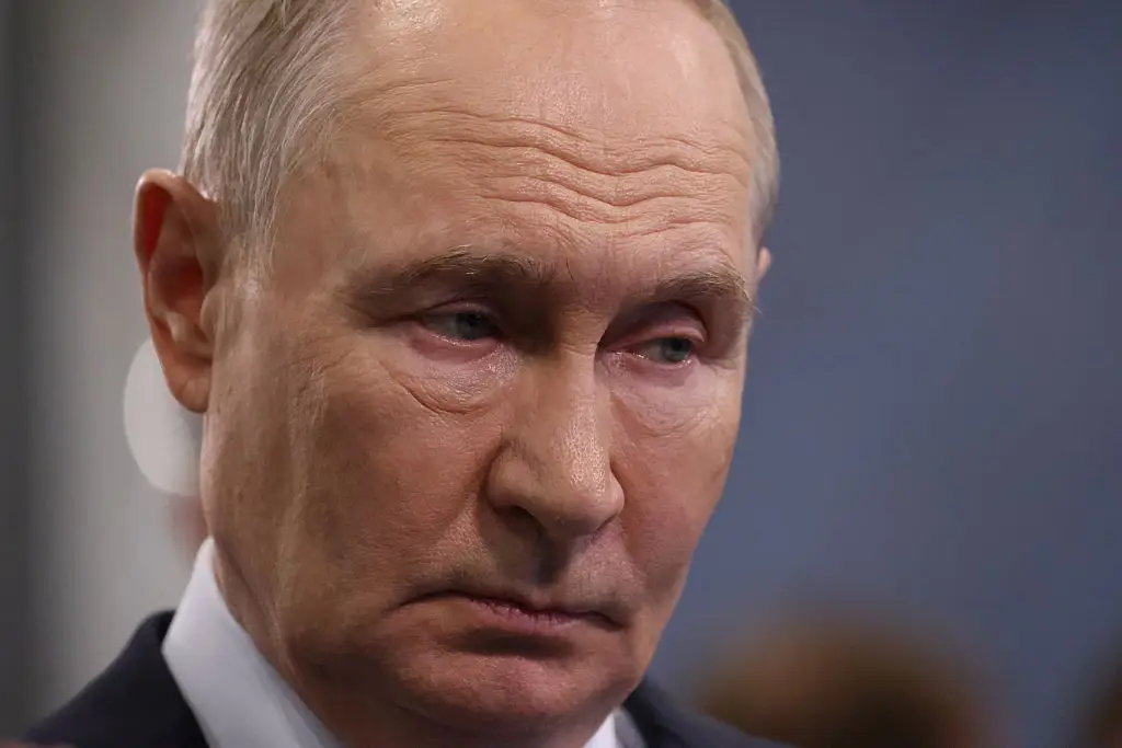 Putin said British military facilities operating inside Ukraine would be 'absolutely' legitimate targets for Russian forces. (Photo by Contributor/Getty Images)