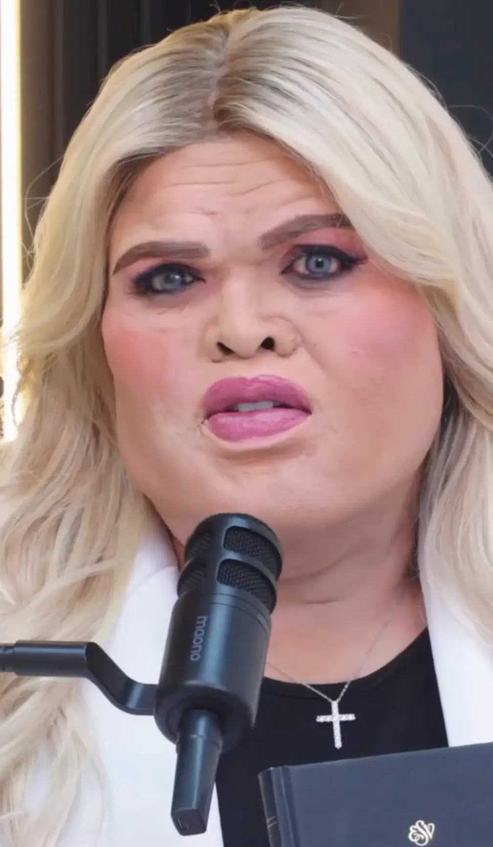 Druski appeared to use Erika Kirk as inspiration for his latest ski (X/Druski)