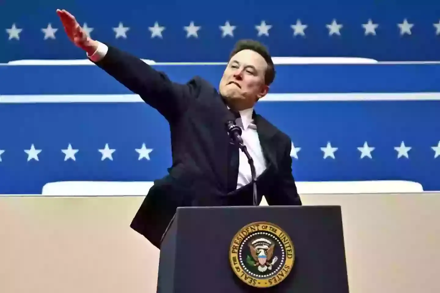 Musk has been accused of making a Nazi salute during a speech during Trump's inauguration (ANGELA WEISS/AFP via Getty Images)