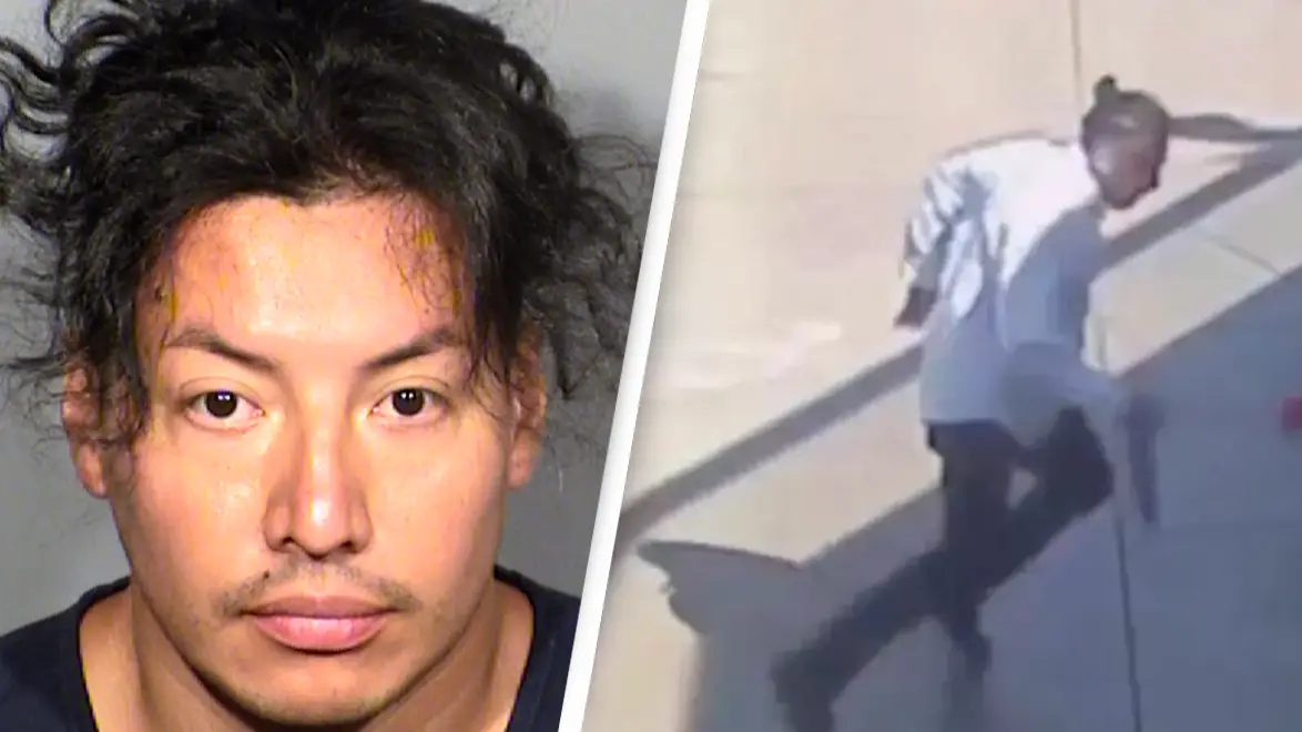 Horrifying moment before man stabbed showgirl to death for 'laughing at him'