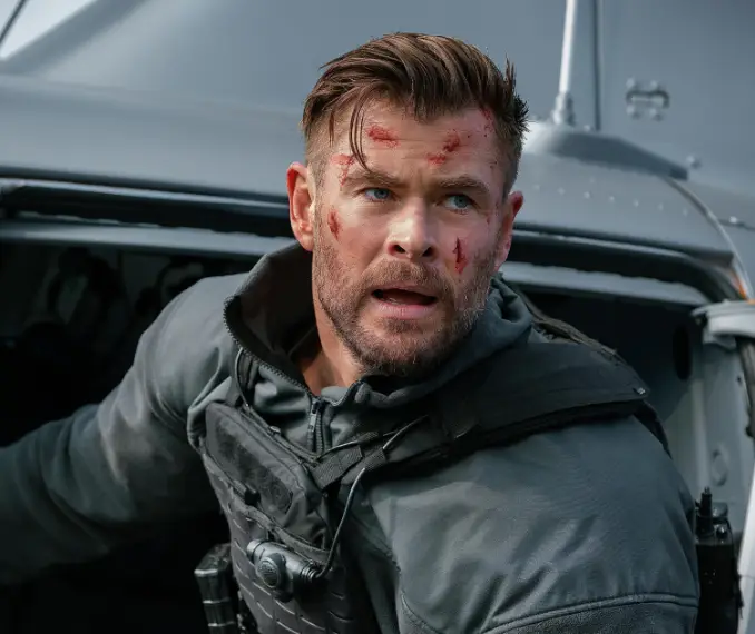 Chris Hemsworth's character is tasked with saving a gangster's children.