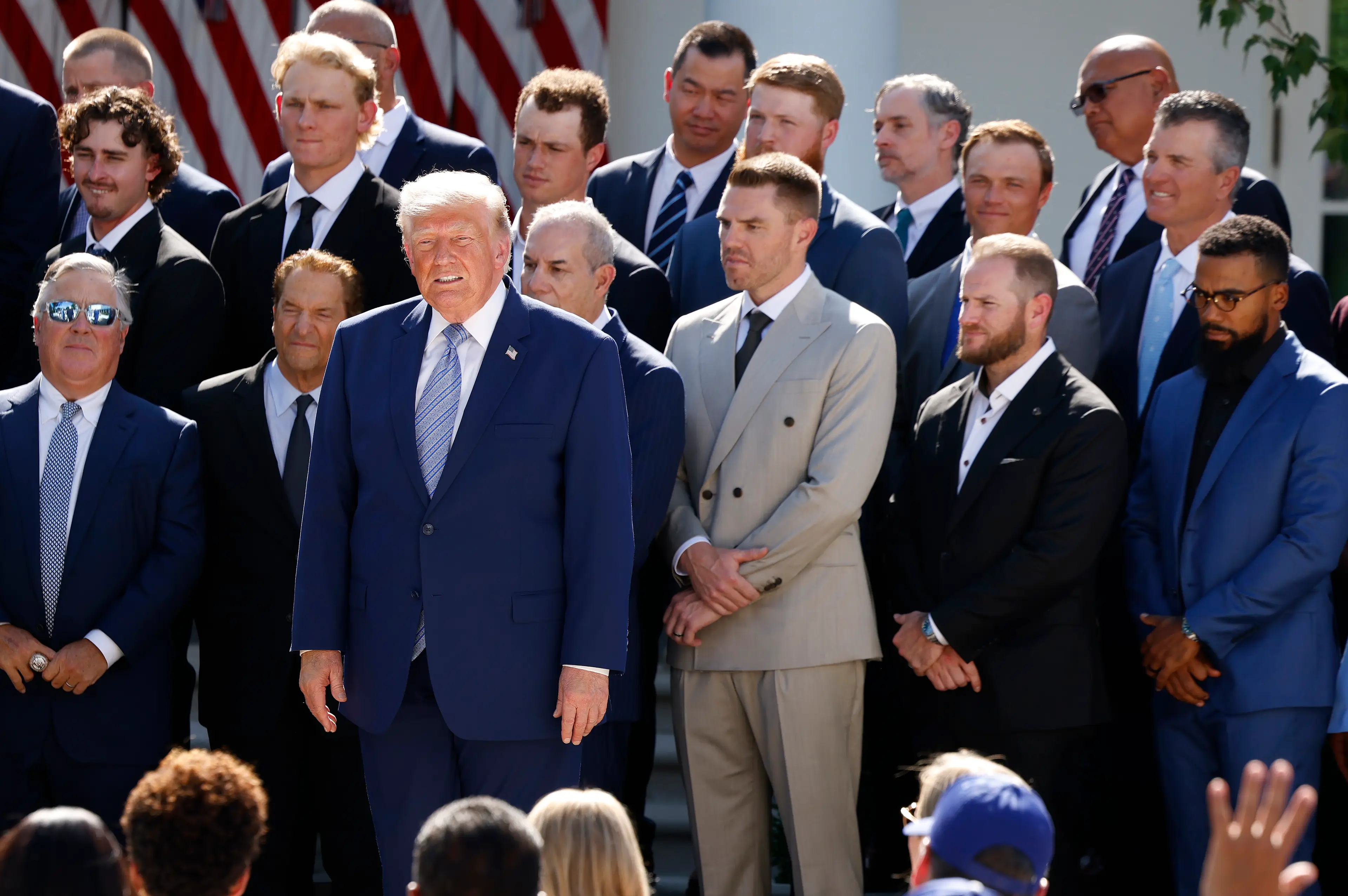 Donald Trump invisted the Los Angeles Dodgers to the White House on July 23 (K.C. Alfred / The San Diego Union-Tribune via Getty Images)