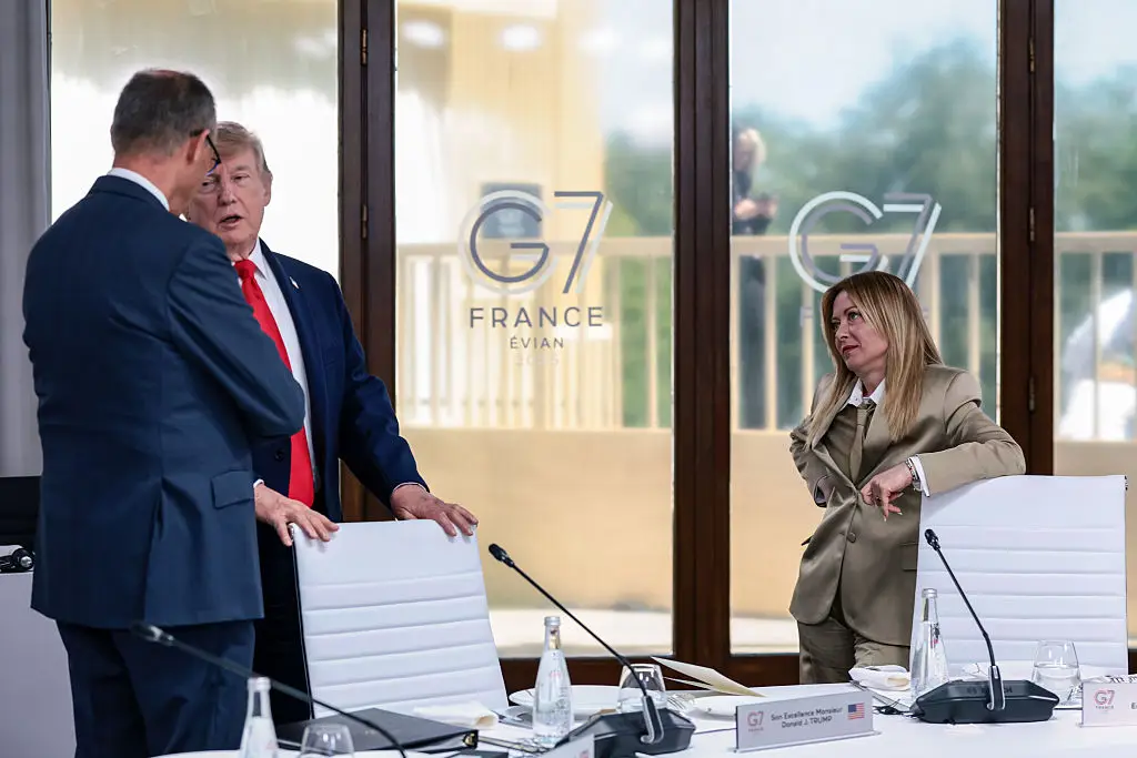 Giorgia Meloni and Donald Trump's relationship has broken down (Photo by Evelyn Hockstein - Pool/Getty Images)