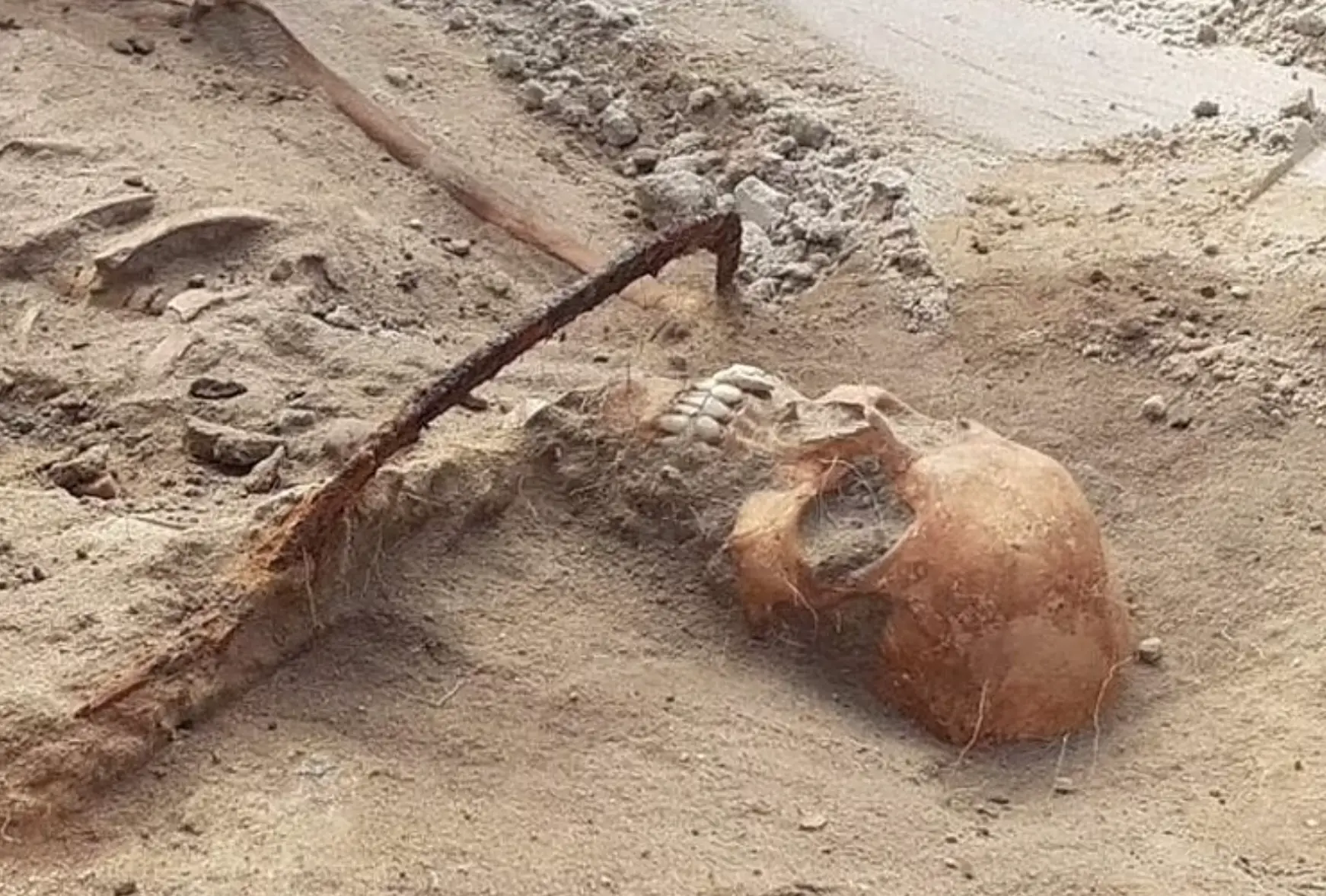 A 2015 dig discovered the skeletons of several men who were also buried with a sickle over their throat.