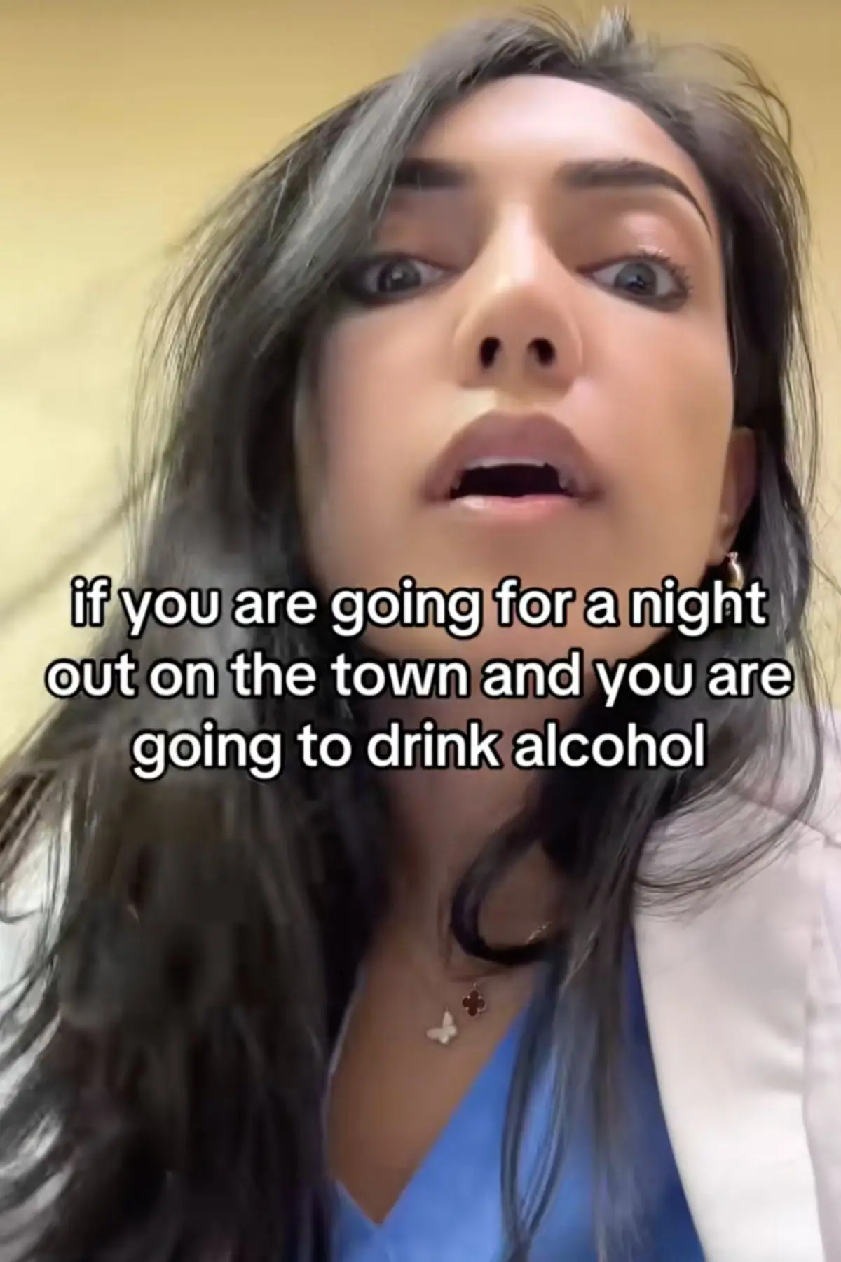 Dr Neena Chandrasekaran detailed what snack could help prevent a hangover (TikTok/neenziemd)