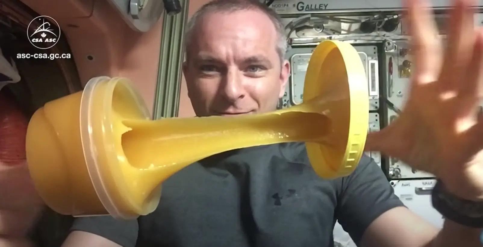 He regularly shared videos from space to help engage young people in science.