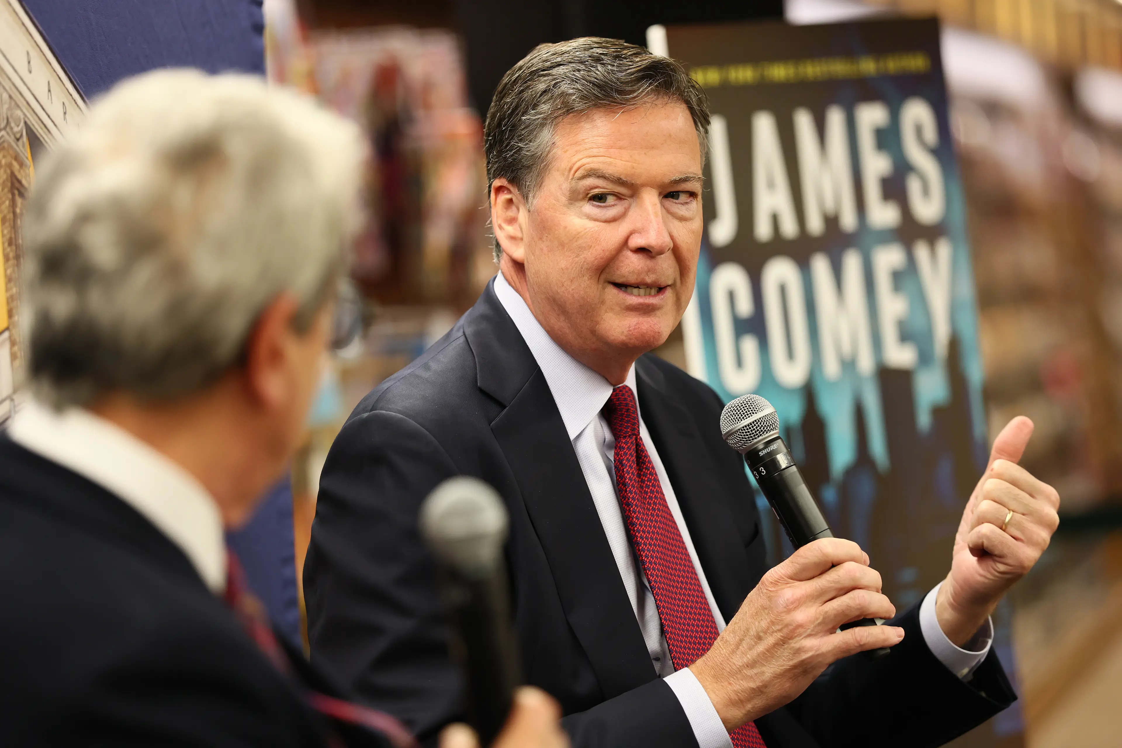 James Comey has been charged with two felonies for posting four numbers on social media (Michael M. Santiago/Getty Images)